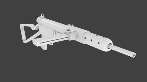 Low Poly Sten SMG preview image